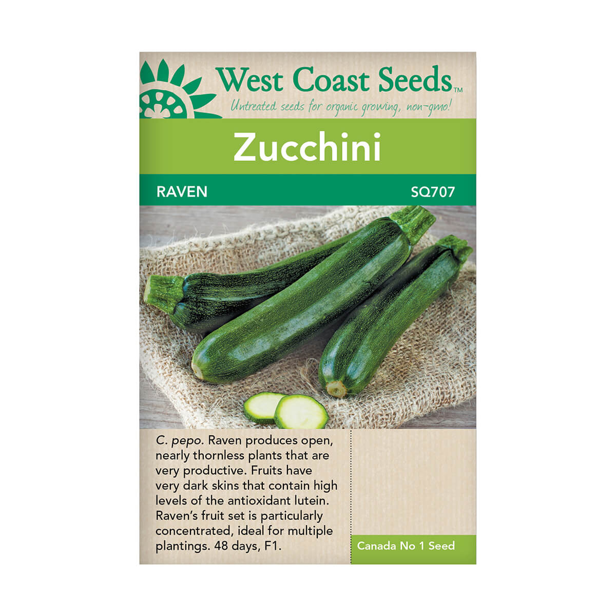 Raven Zucchini Seeds - approx. 10 seeds