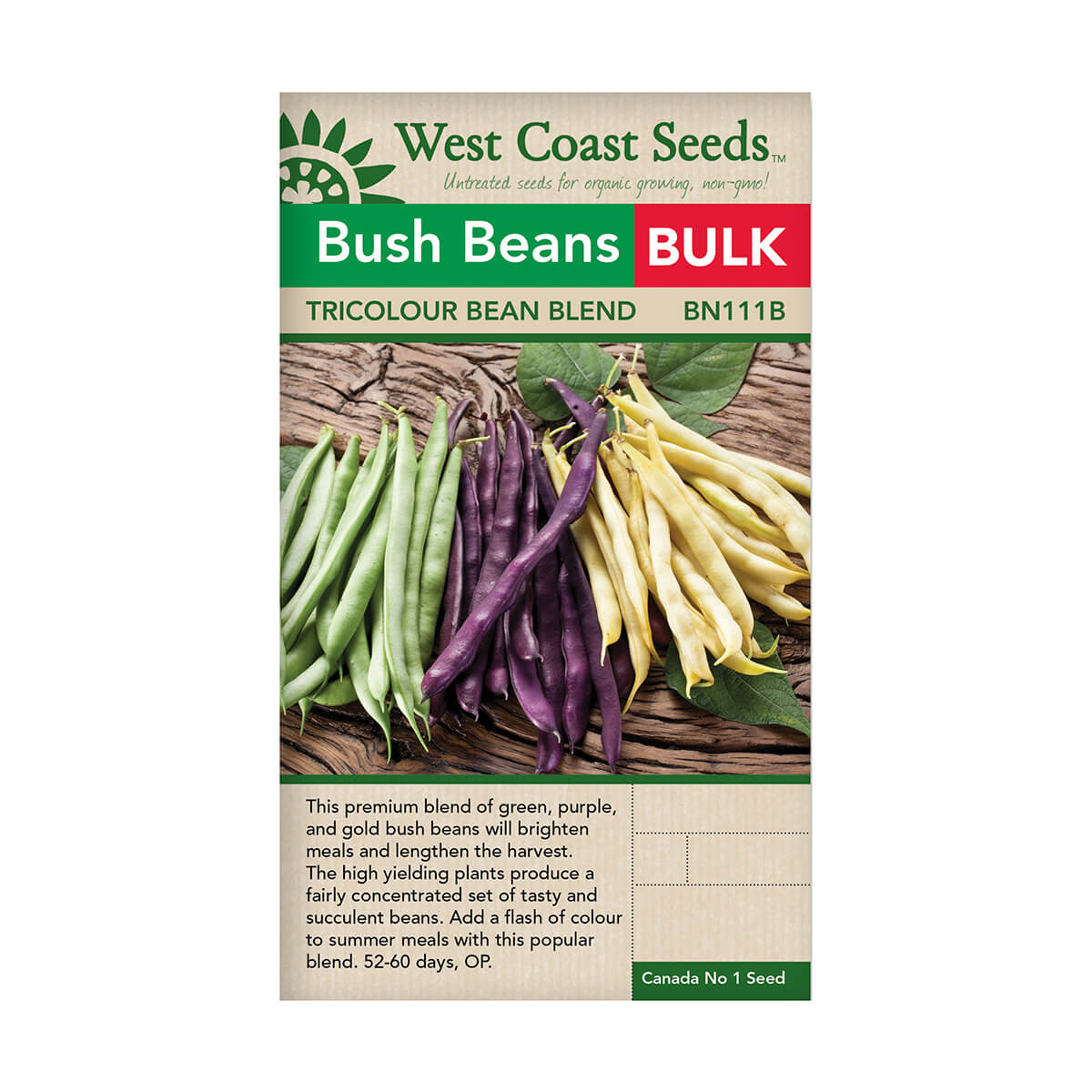 Tricolour Bean Blend Seeds - approx. 500 seeds