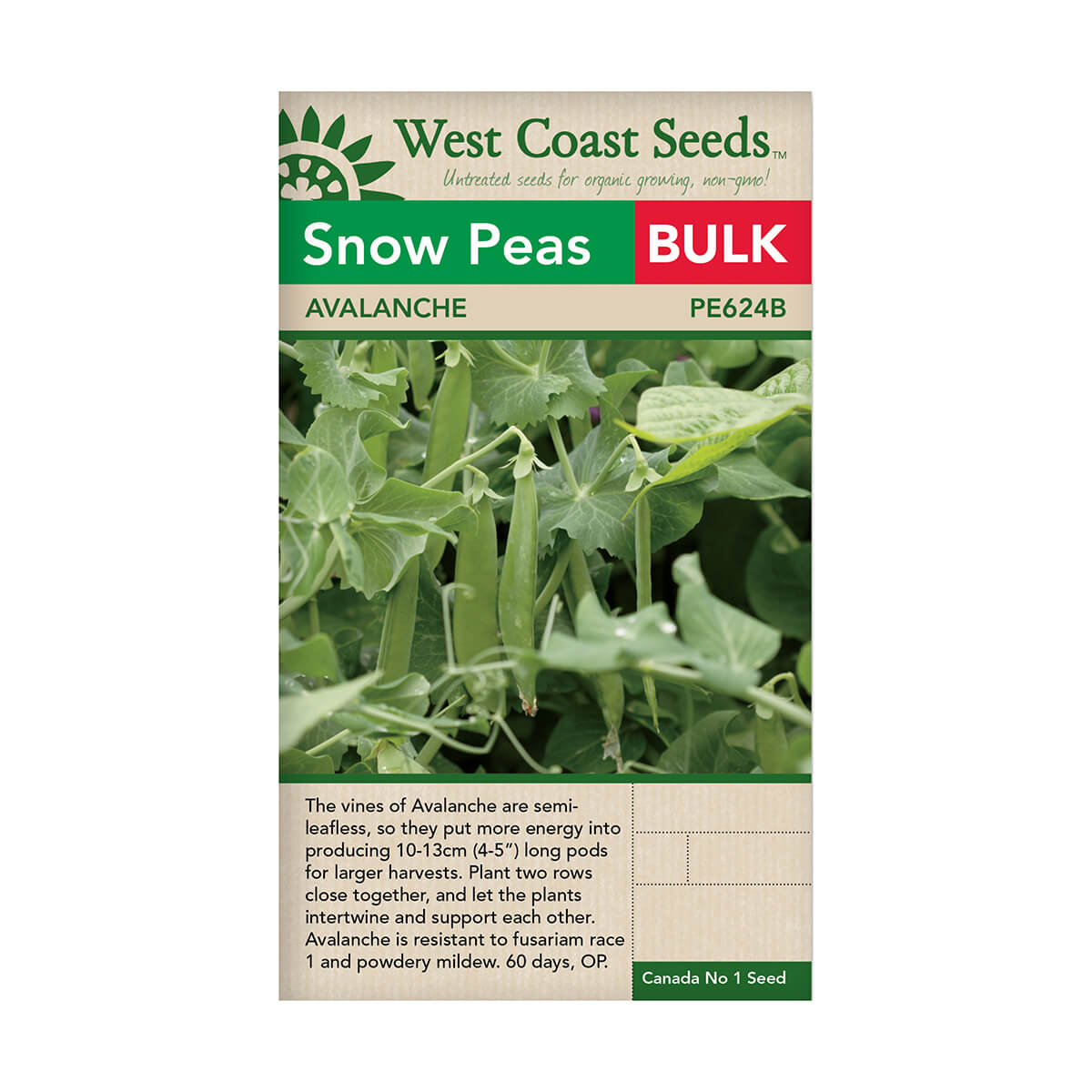 Avalanche Snow Pea Seeds - approx. 380 seeds