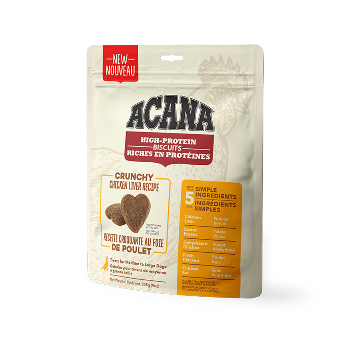 Acana High Protein Small Crunchy Chicken Liver Dog Treats