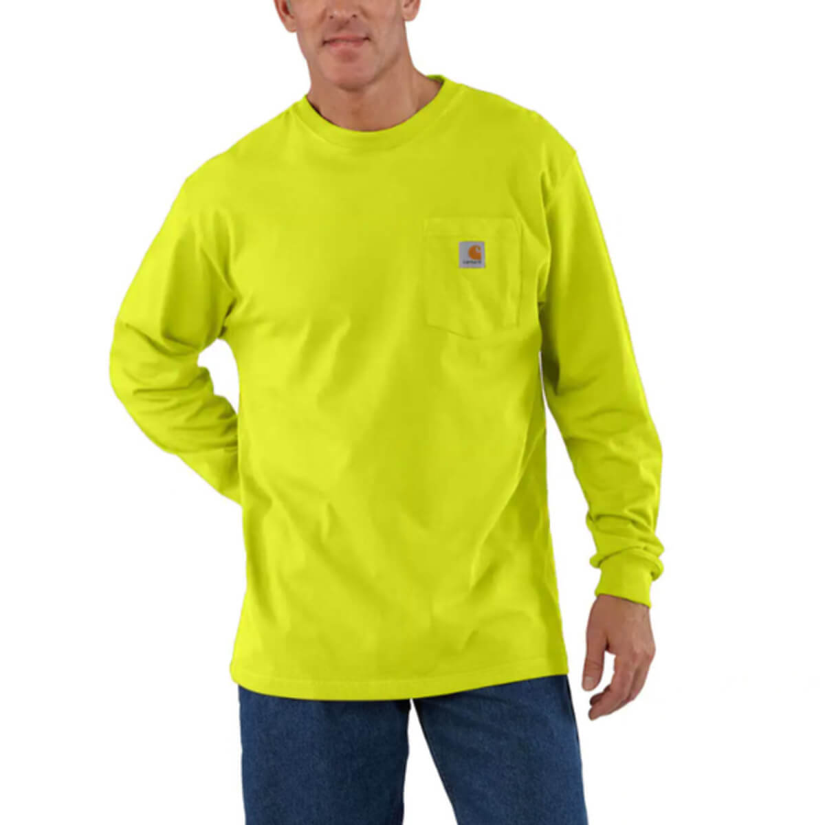 Carhartt Loose Fit Heavyweight Long Sleeve Shirt - Brite Lime