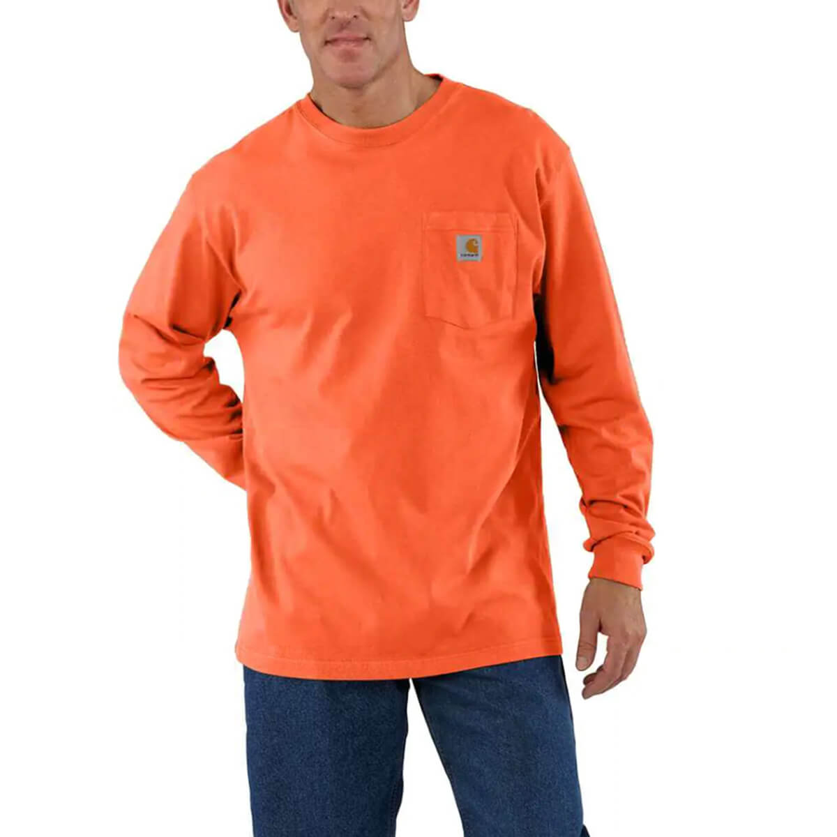 Carhartt Loose Fit Heavyweight Long Sleeve Shirt - Brite Orange