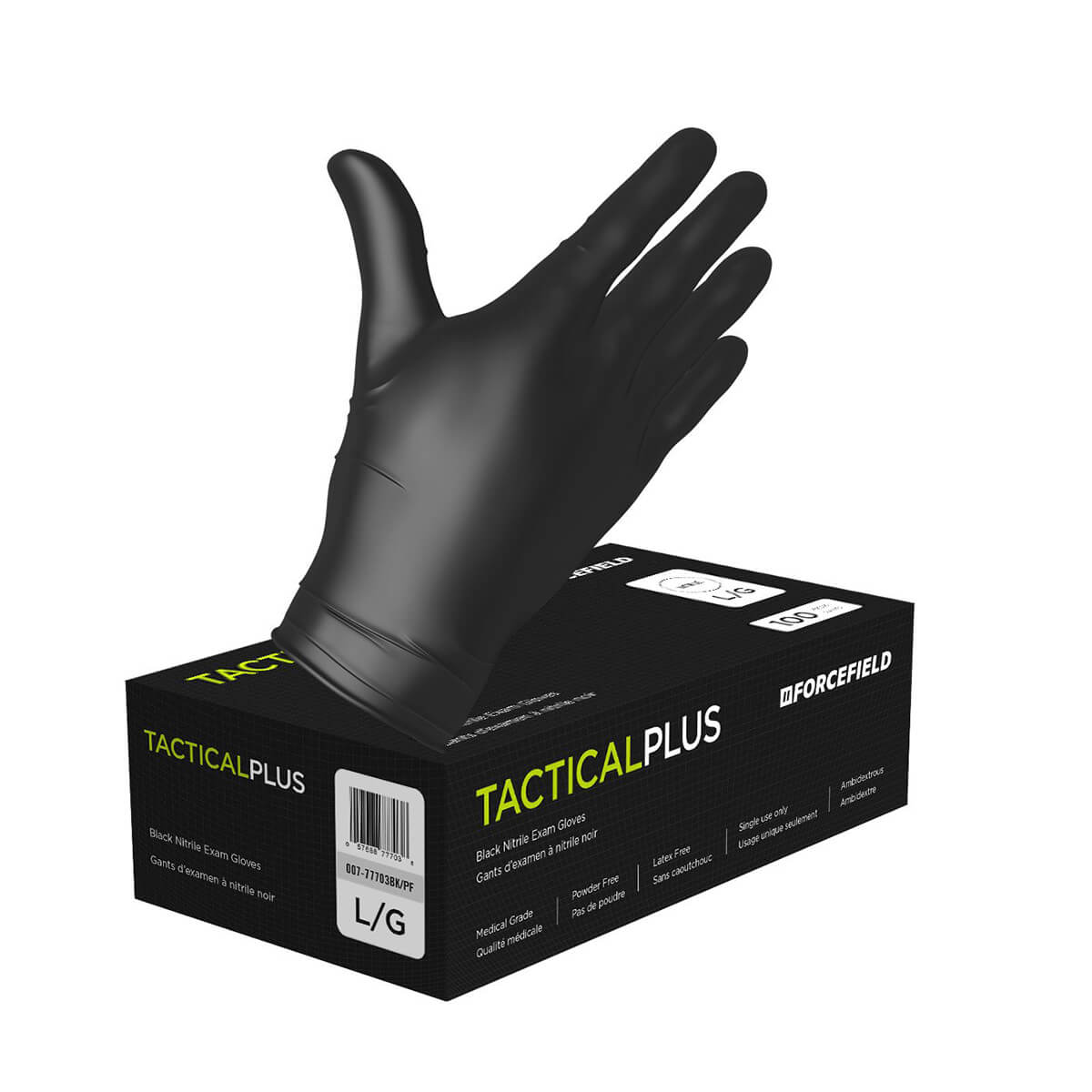 Tactical Plus Nitrile Disposable 5 ML Gloves - 100 Pack
