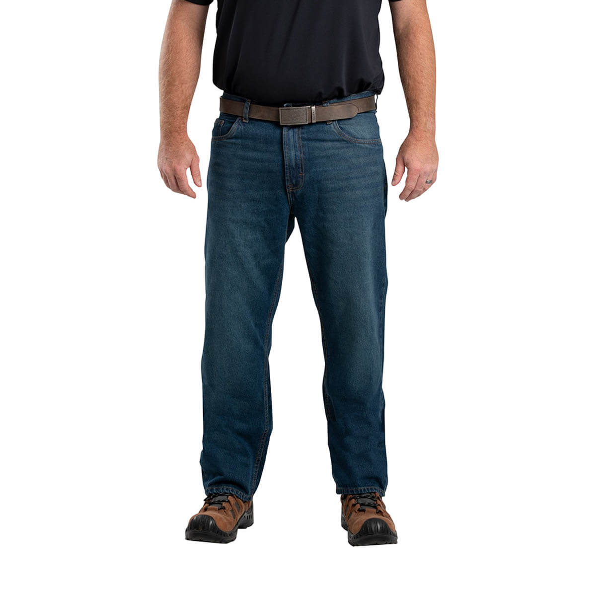 Heritage Relaxed Fit Straight Leg Jean - Stone Wash Dark Heritage Relaxed Fit Straight Leg Jean - Stone Wash Dark