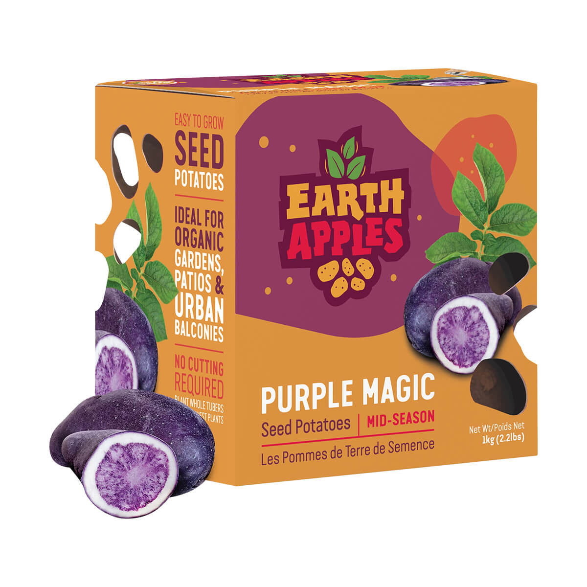 Purple Magic Whole Seed Potatoes - 2.2 lb