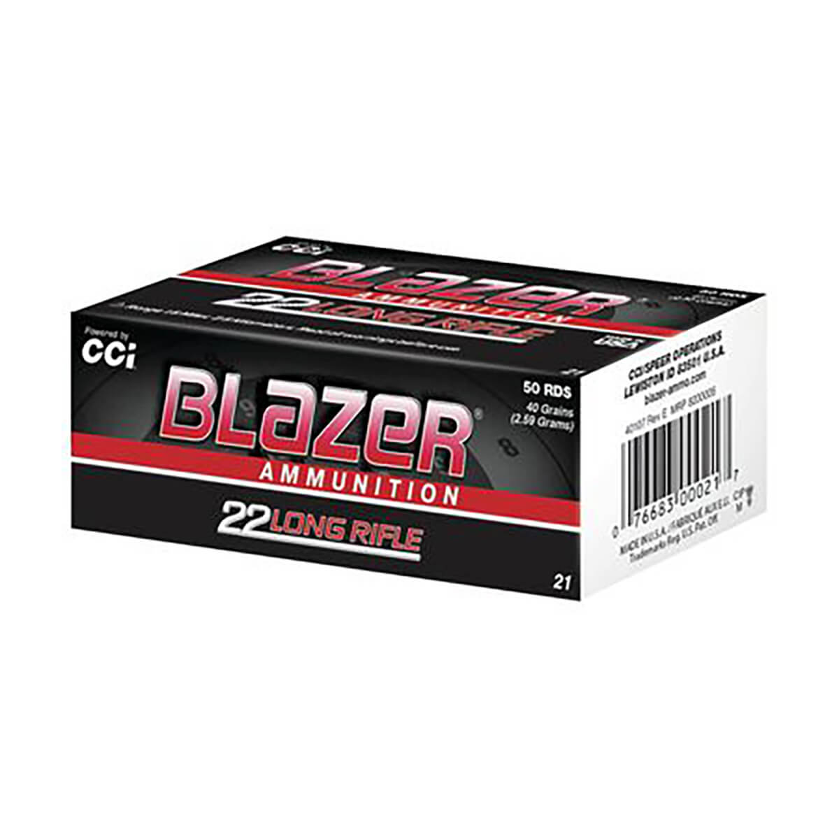 Blazer® Rimfire 22 LR 40 Grain - 50 pack