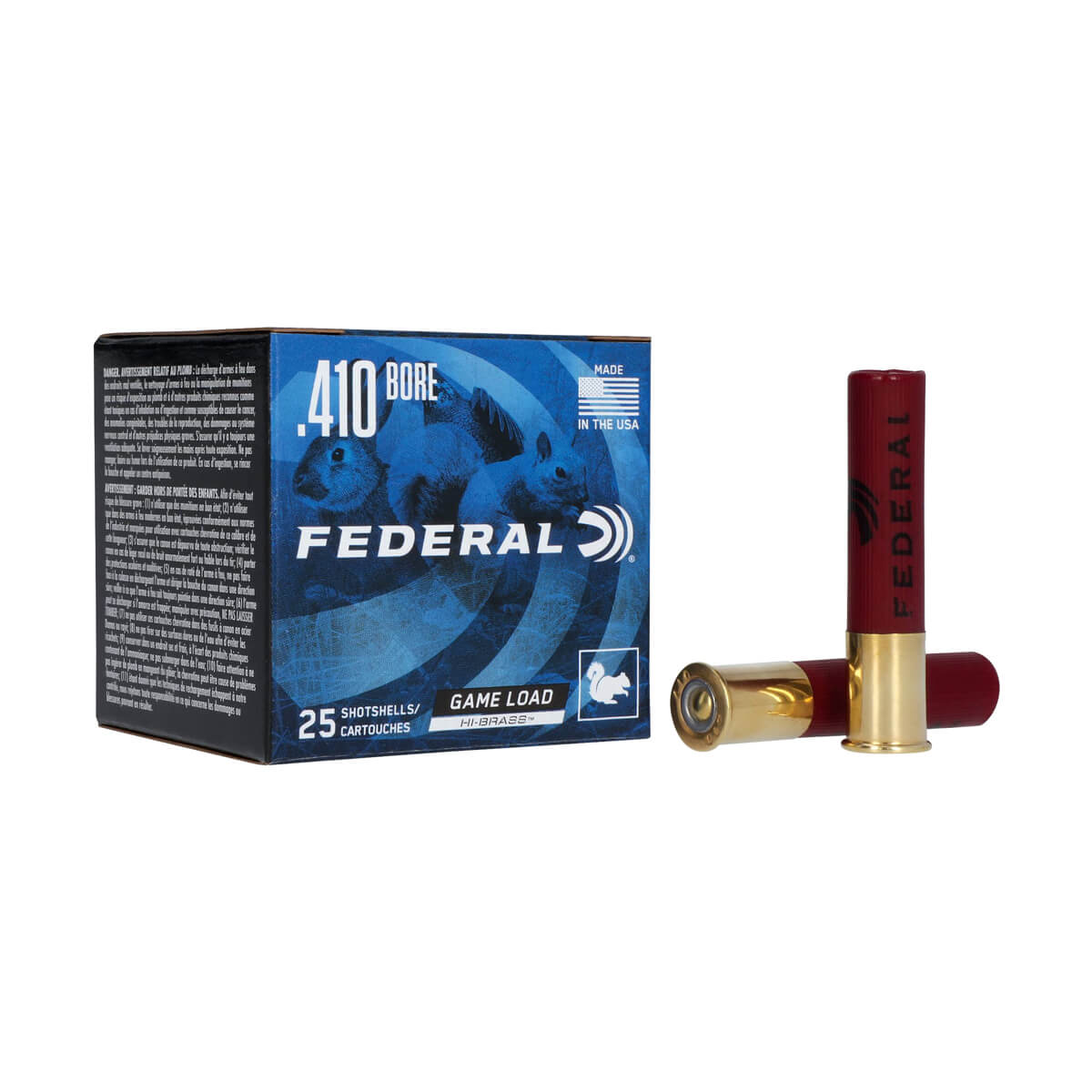 Game Load Upland Hi-Brass - 410 Bore - 6 Shot - 2-1/2-in - 1/2 oz - 25 Pack