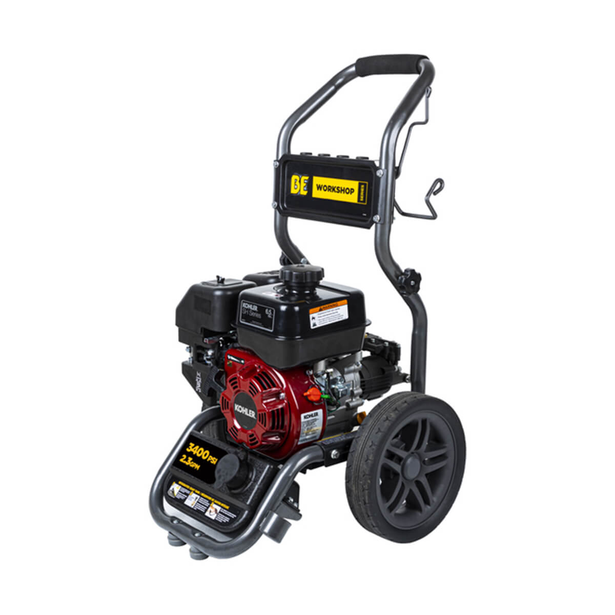 Gas Pressure Washer with Kohler SH270 Engine and Axial Pump - 3,400 PSI - 2.3 GPM