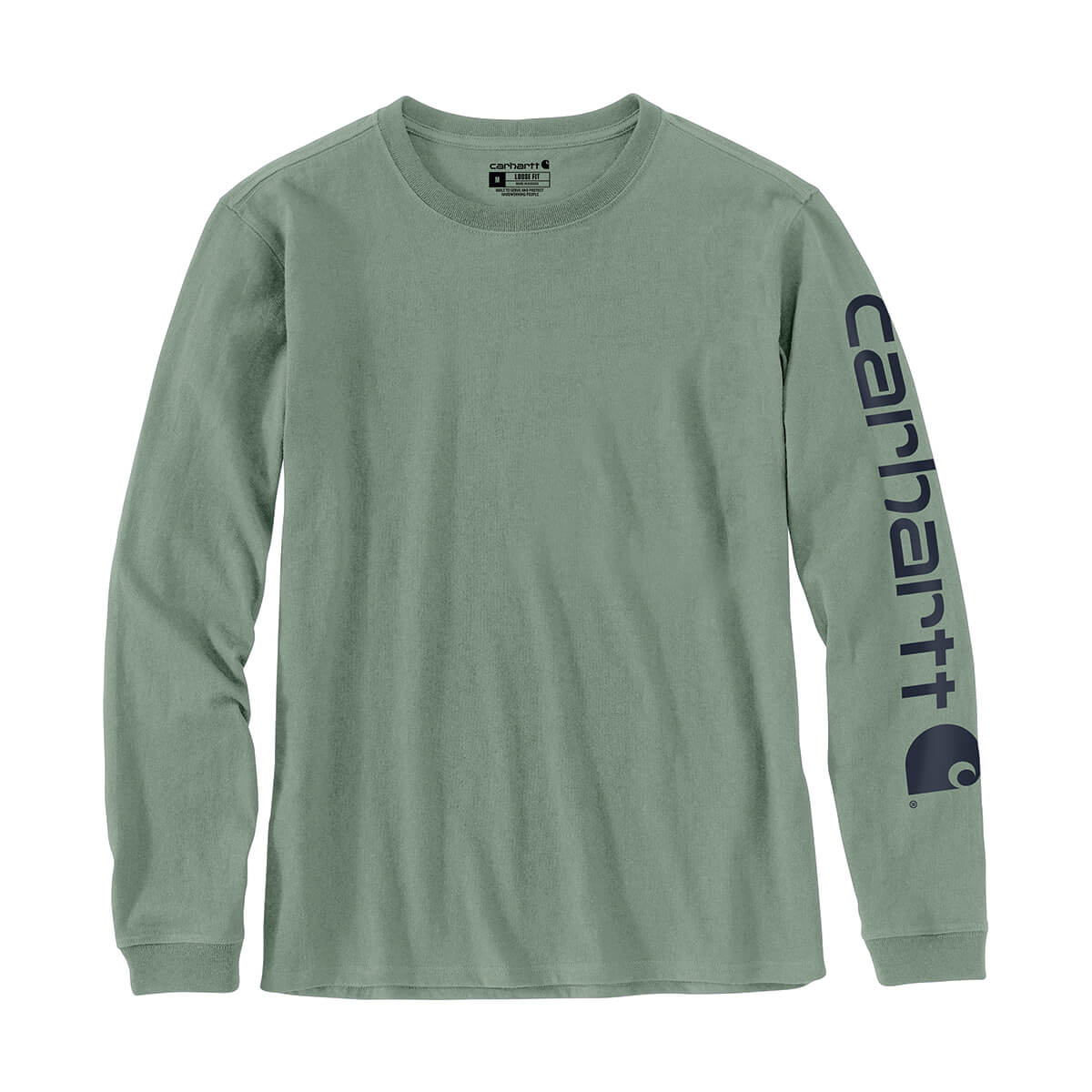 Carhartt Loose Fit Heavyweight Long-Sleeve Graphic T-Shirt - Jade