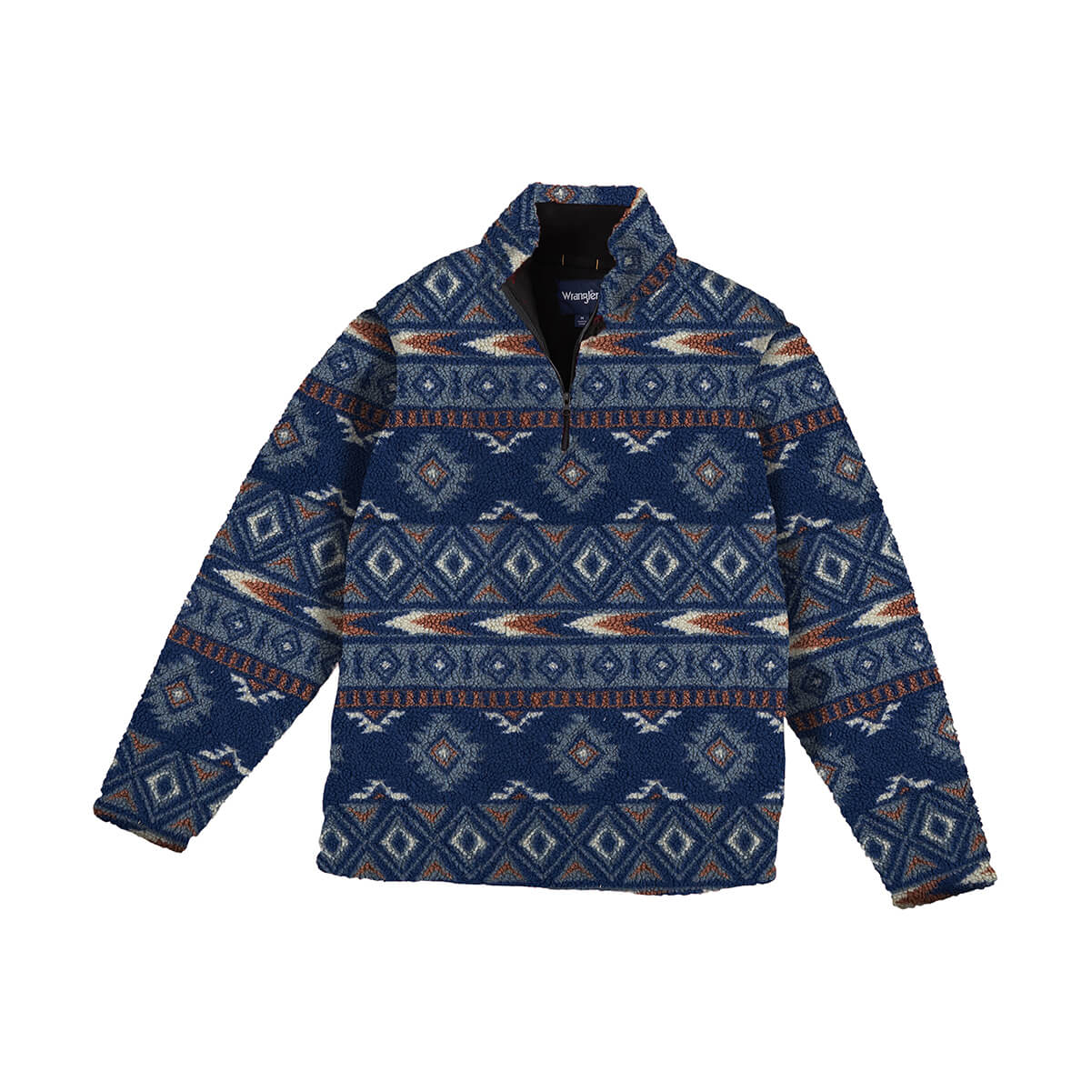 Boys Wrangler® Sherpa 1/4 Zip Jacket - Blue