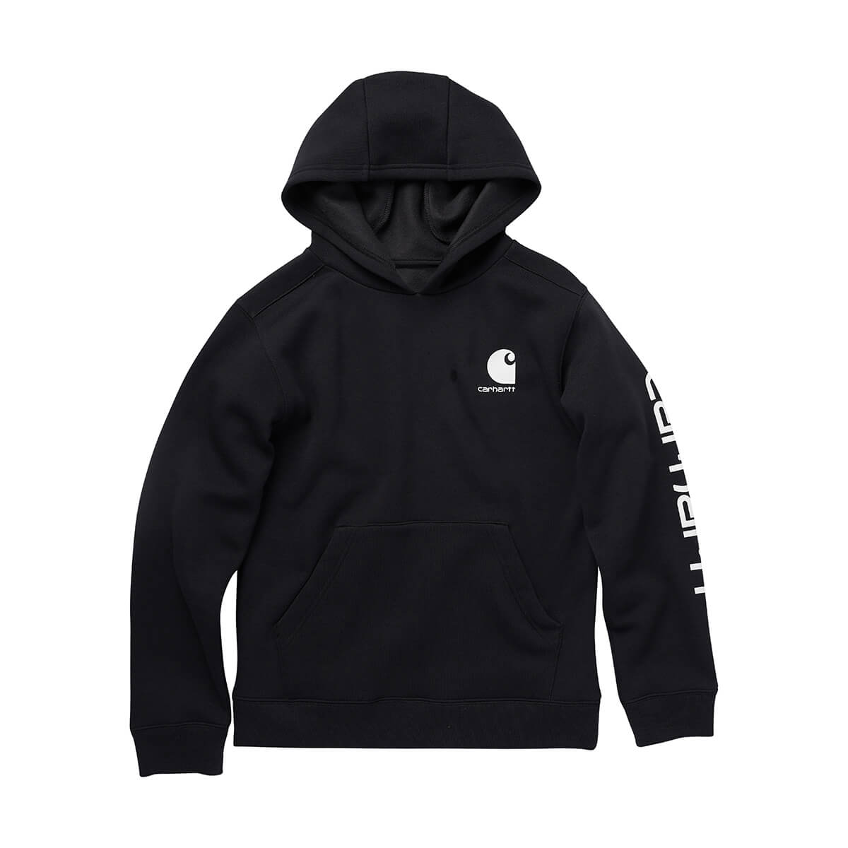 Carhartt Boys' Long-Sleeve Hooded Graphic Sweatshirt - Black