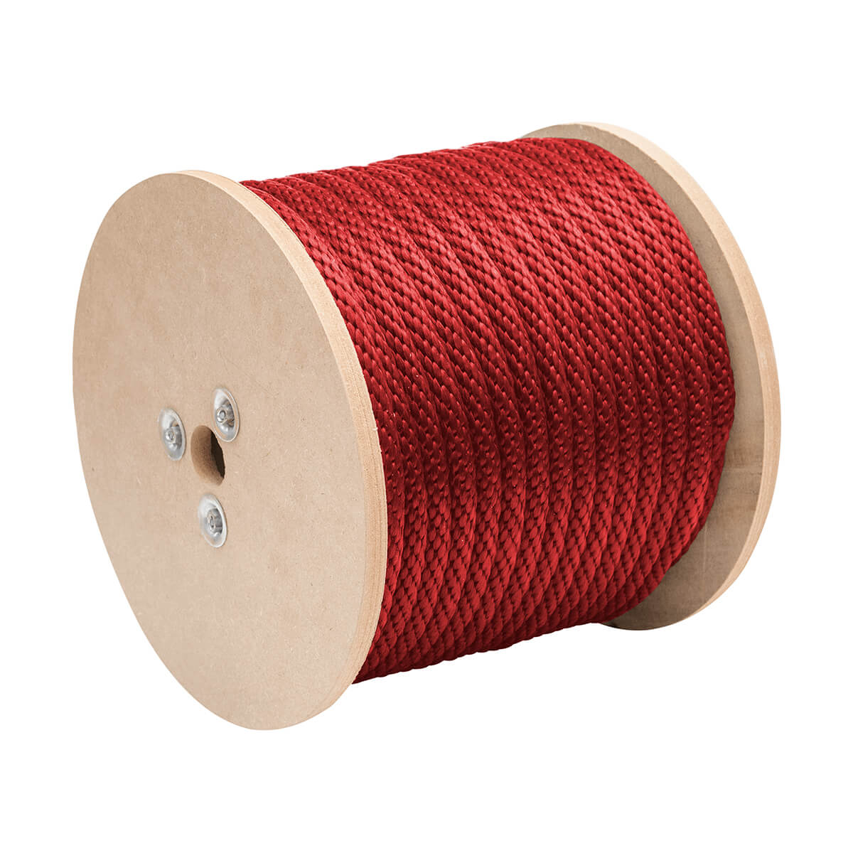 Smooth Polypropylene Braid Rope - Red - 5/8-in - Price / ft
