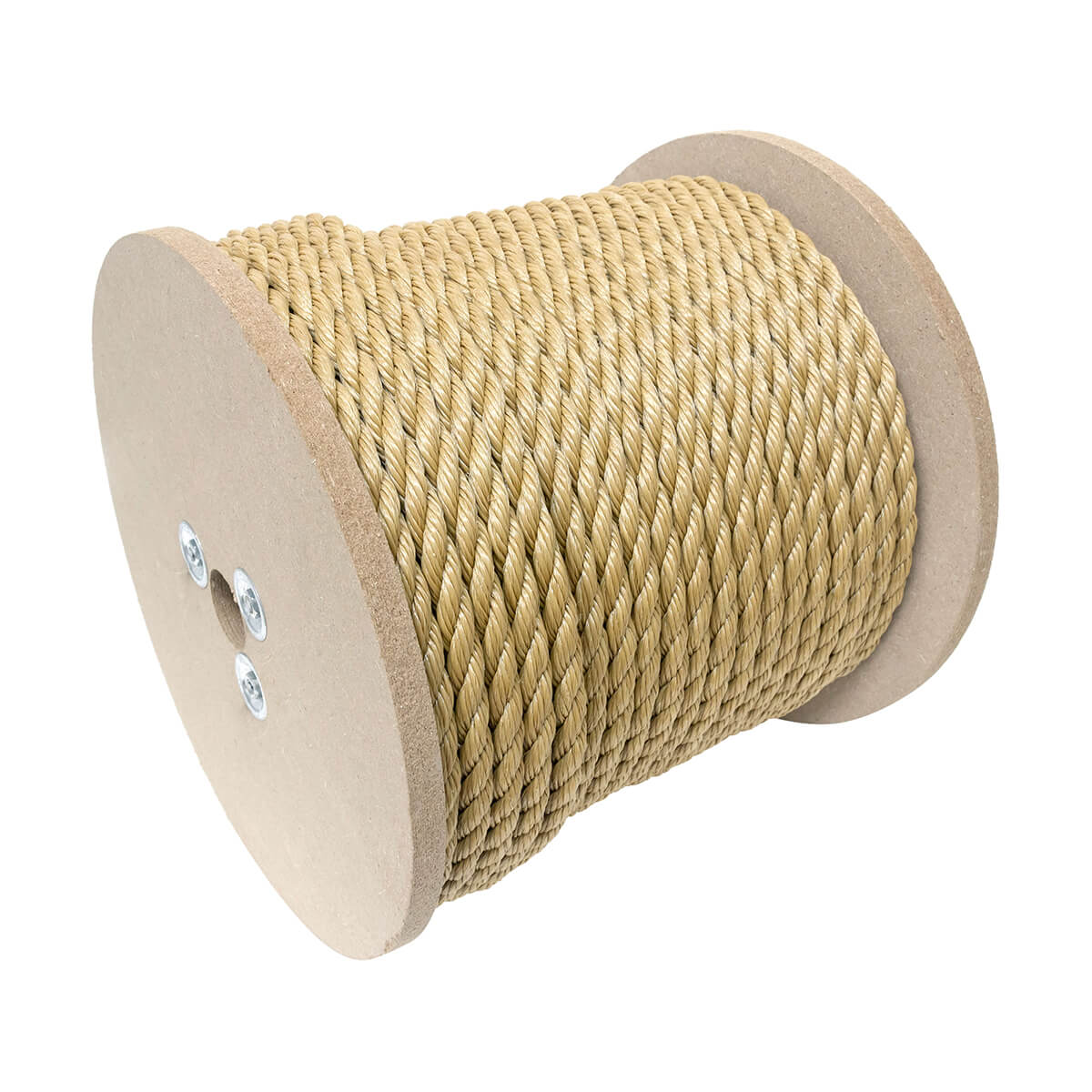 Twisted Polypropylene Rope Reel - Brown - 1/2-in - Price / ft