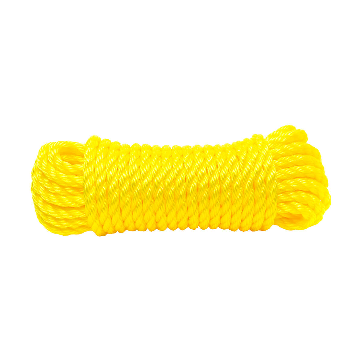 Twisted Polypropylene Rope Hank - Yellow - 1/2-in x 50-ft