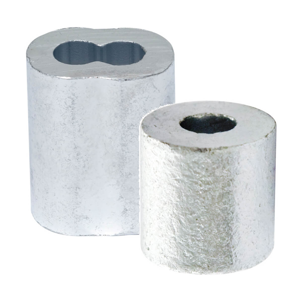 Aluminum Sleeve and Cable Stop - 3/32-in - 4 pack