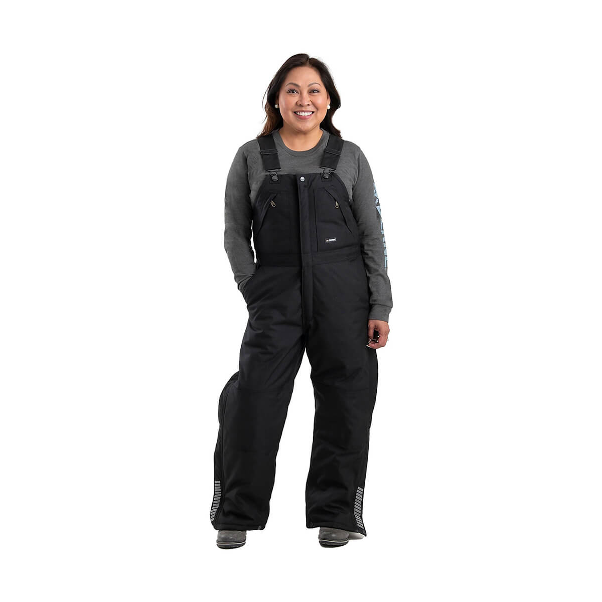 Berne Women's Icecap Insulated Bib Overall - Black