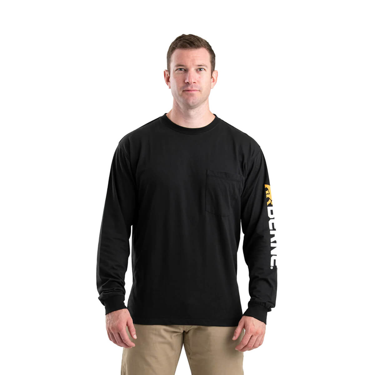 Berne Men's Signature Long Sleeve Performance T-Shirt - Black