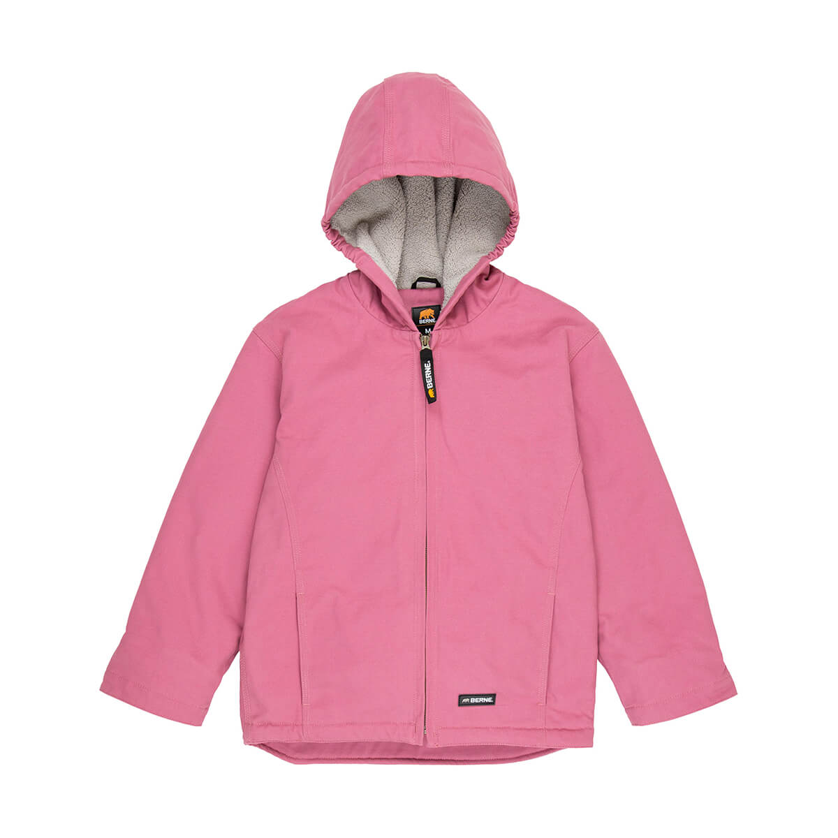 Youth Sherpa Lined Softstone Duck Hooded Jacket - Rose