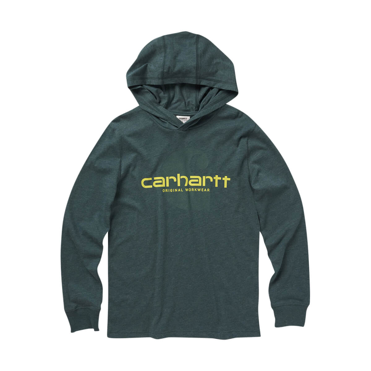 Carhartt Long-Sleeve Hooded Graphic T-Shirt - Teal