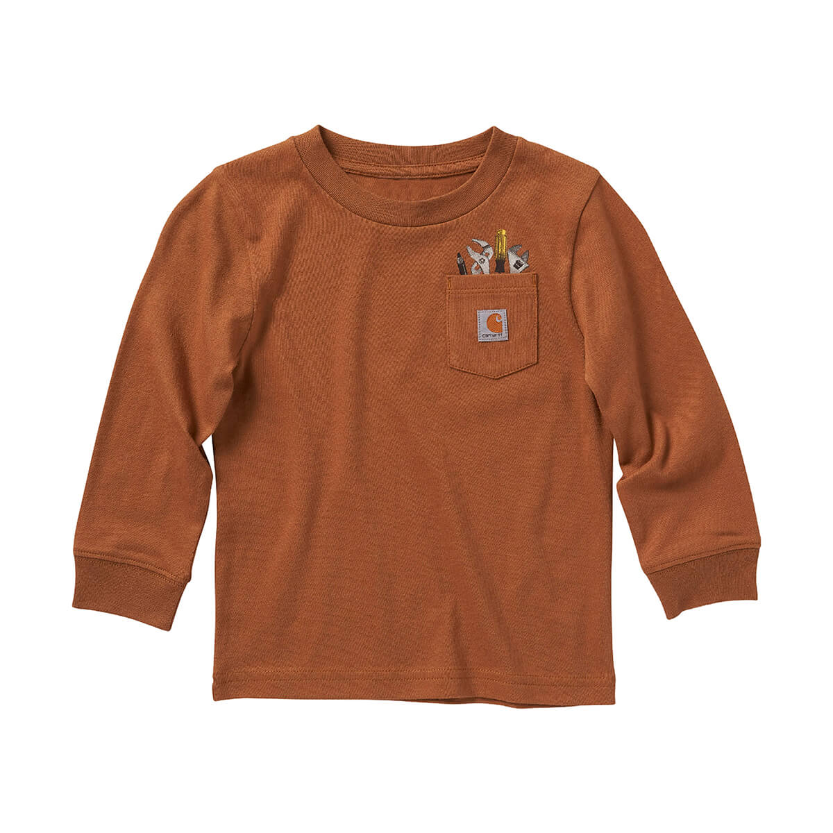 Carhartt Long-Sleeve Tool Pocket T-Shirt - Brown