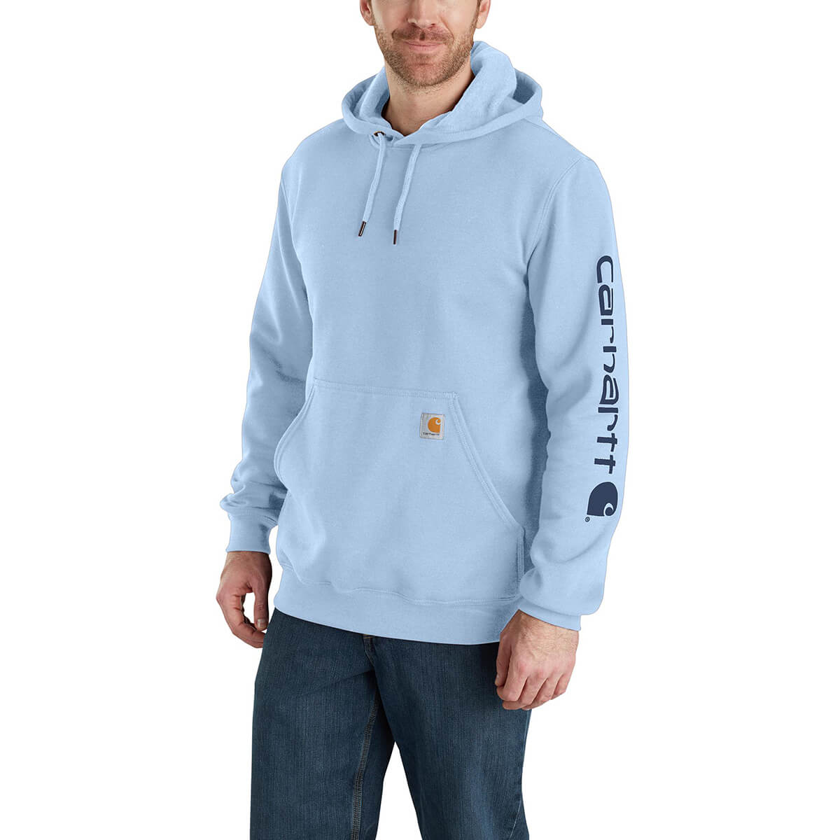 Carhartt Loose Fit Midweight Logo Sleeve Graphic Sweatshirt - Moonstone