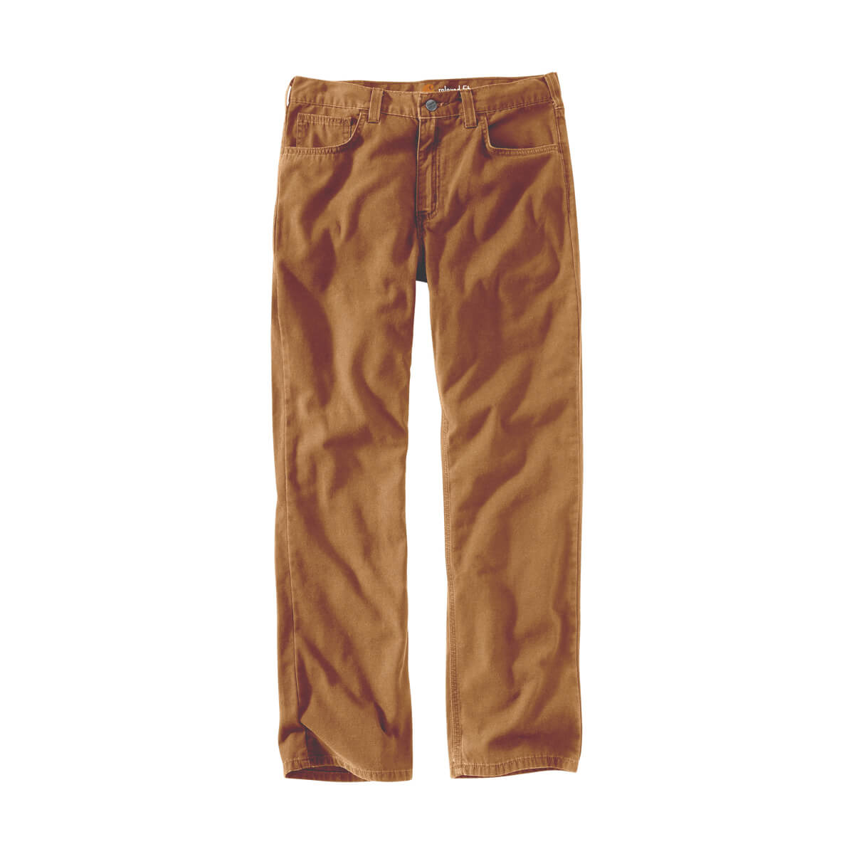 Carhartt Rugged Flex® Relaxed Fit Canvas 5-Pocket Work Pant - Brown