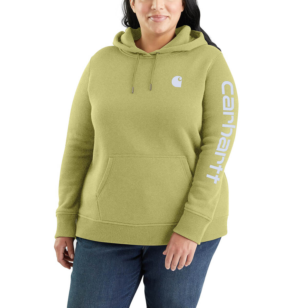 Carhartt Relaxed Fit Midweight Logo Sleeve Graphic Sweatshirt - Olive