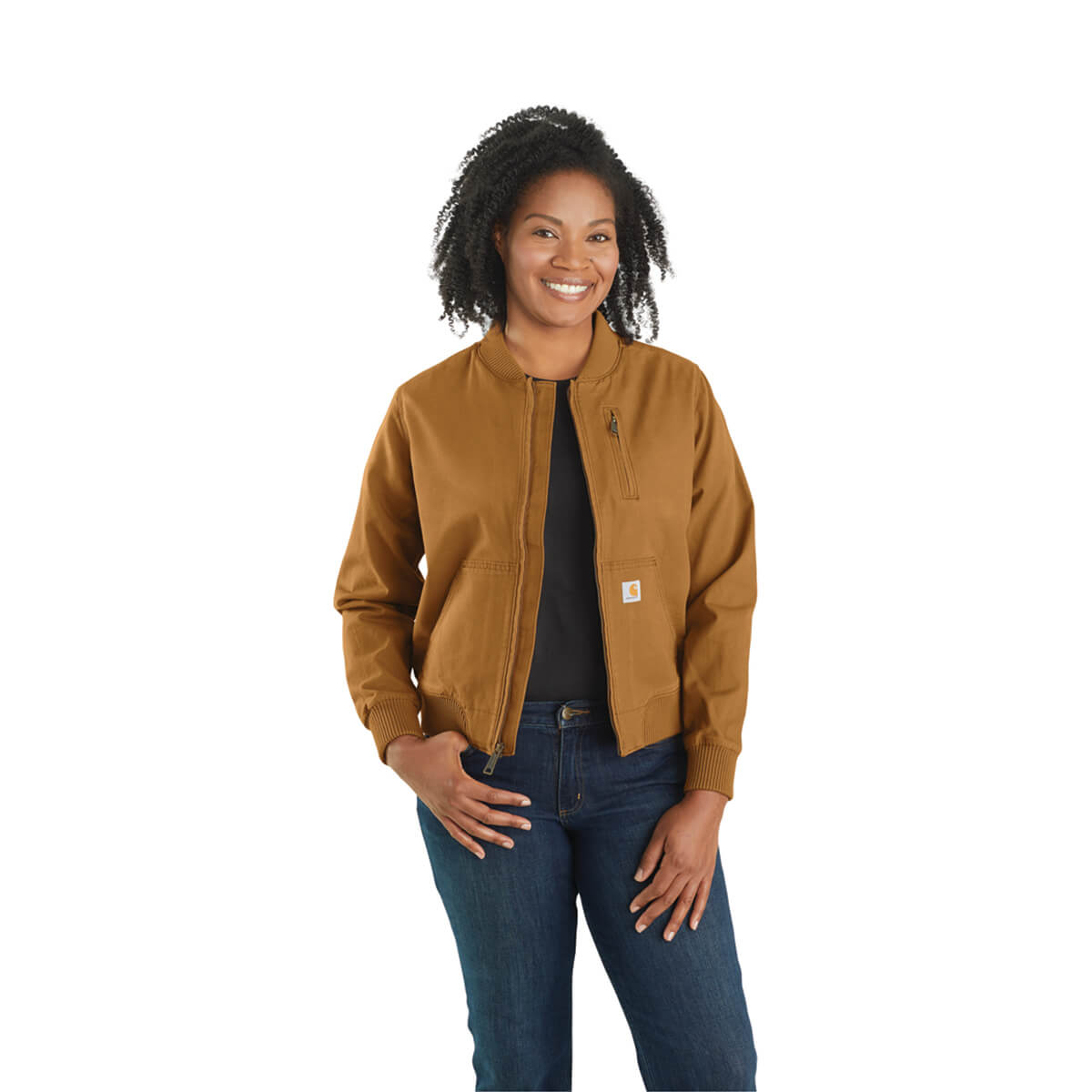 Carhartt Rugged Flex® Relaxed Fit Canvas Jacket - Brown