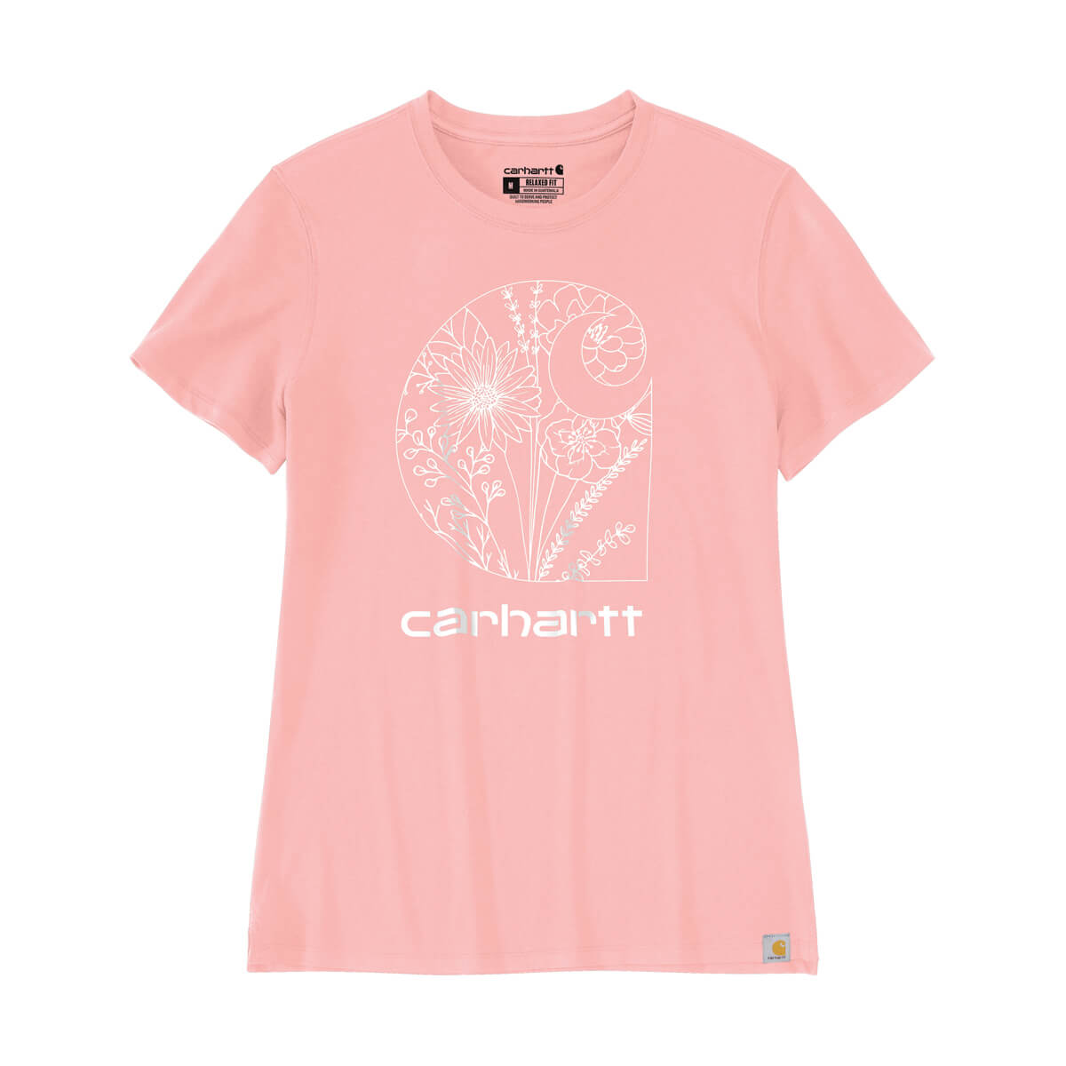 Carhartt Relaxed Fit Lightweight Short-Sleeve Floral C Graphic T-Shirt - Cherry