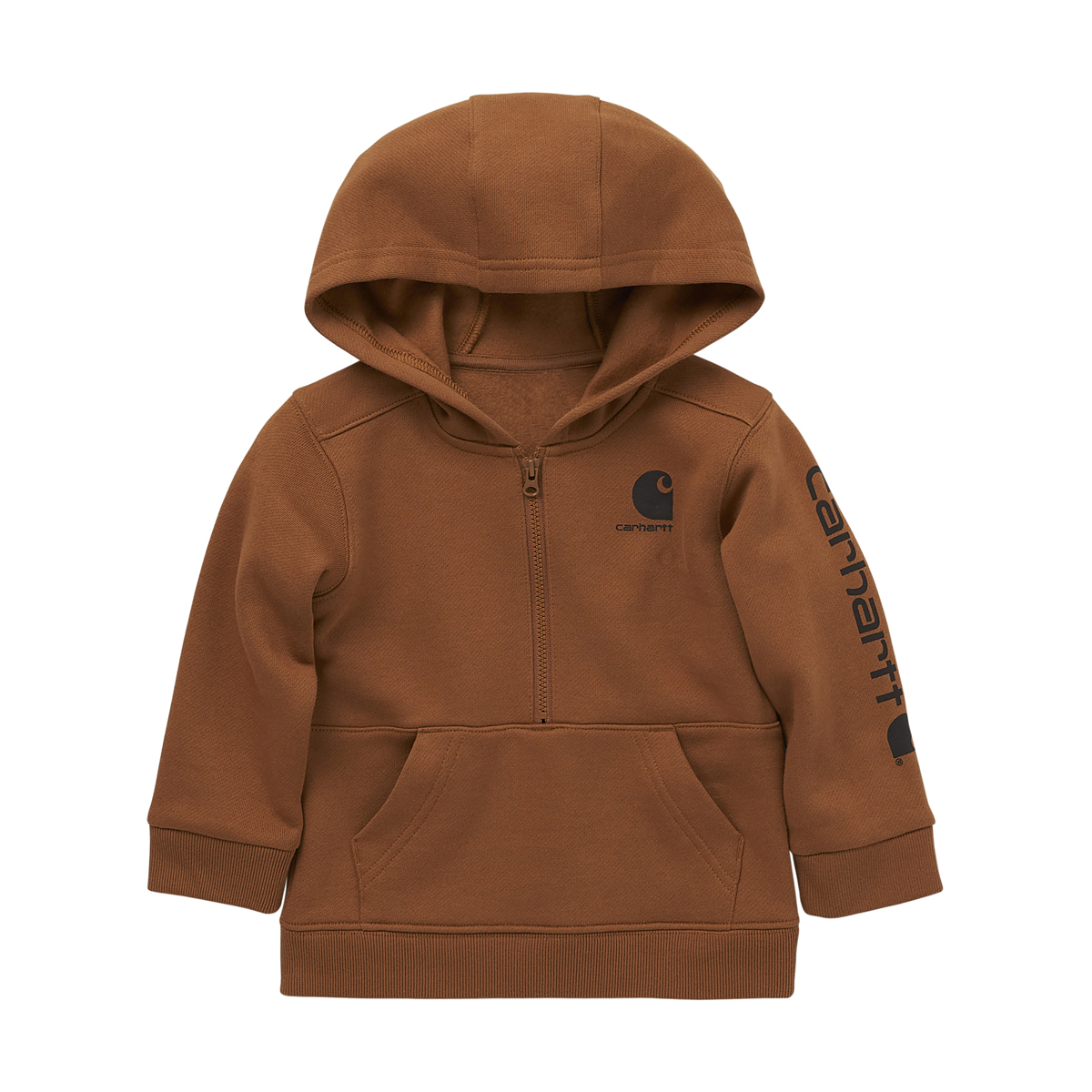 Carhartt Infant's Long-Sleeve Half-Zip Sweatshirt - Brown