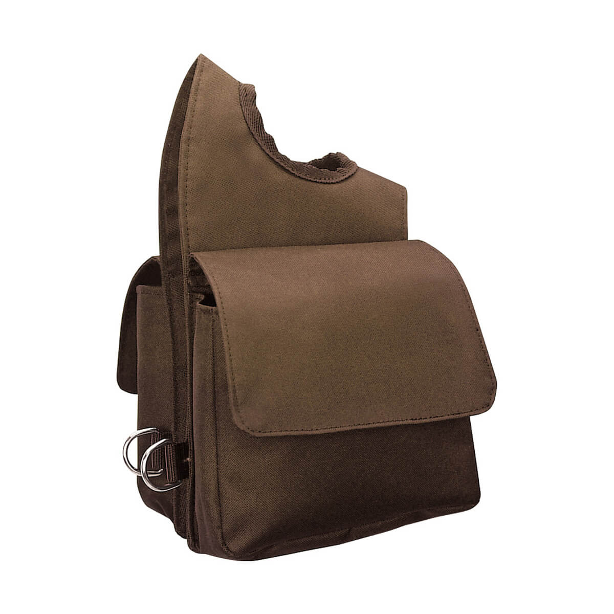 Nylon Pommel Bag - Brown