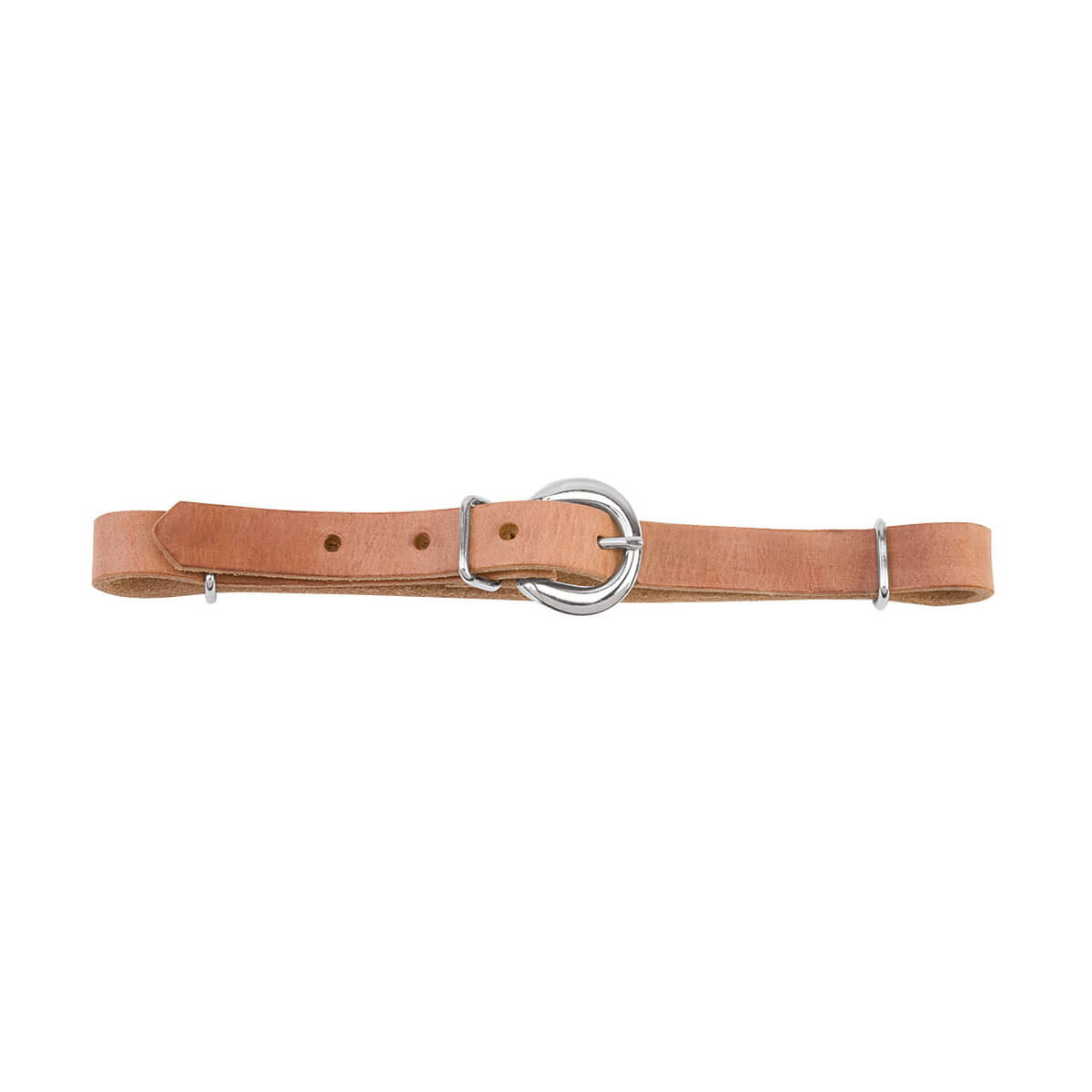 Straight Harness Leather Curb Strap, Russet