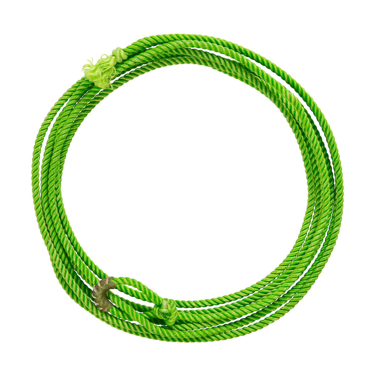 Kids Waxed Nylon Rope - Lime Green - 20-ft