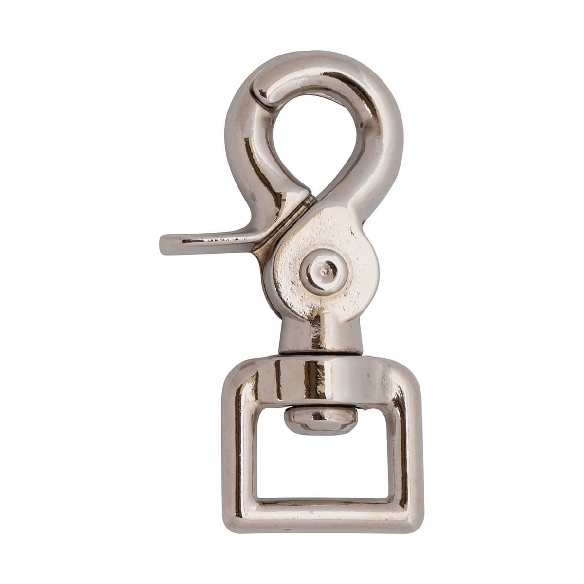 Square Scissor Snap Nickel Plated - 3/4-in