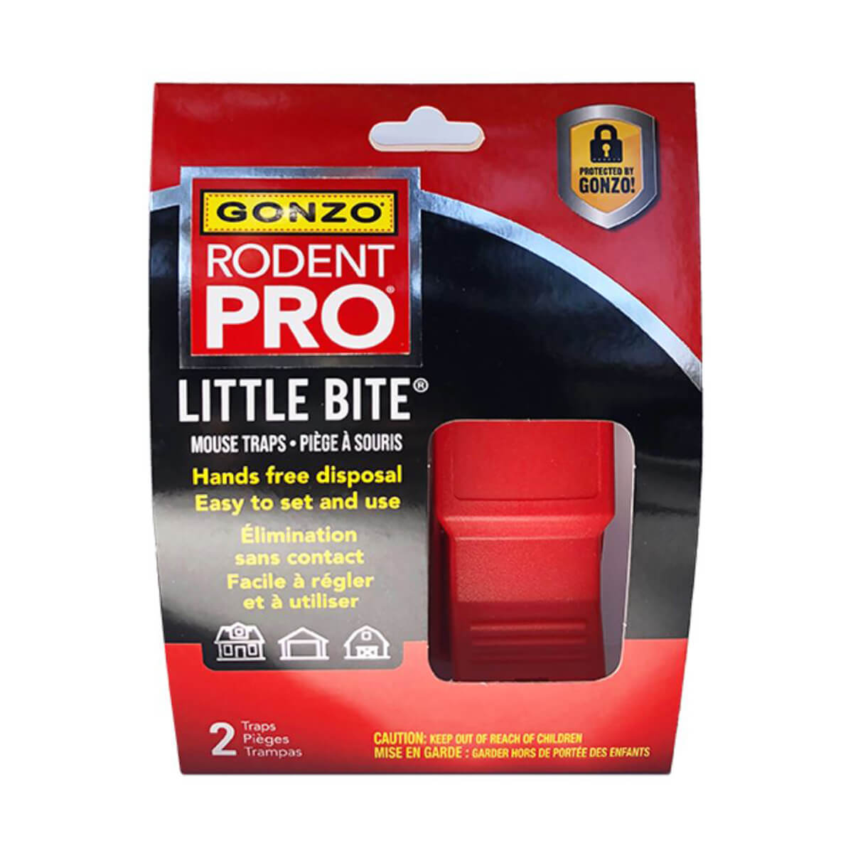 Gonzo® Rodentpro® Littlebite® Mouse Trap - 2 pack