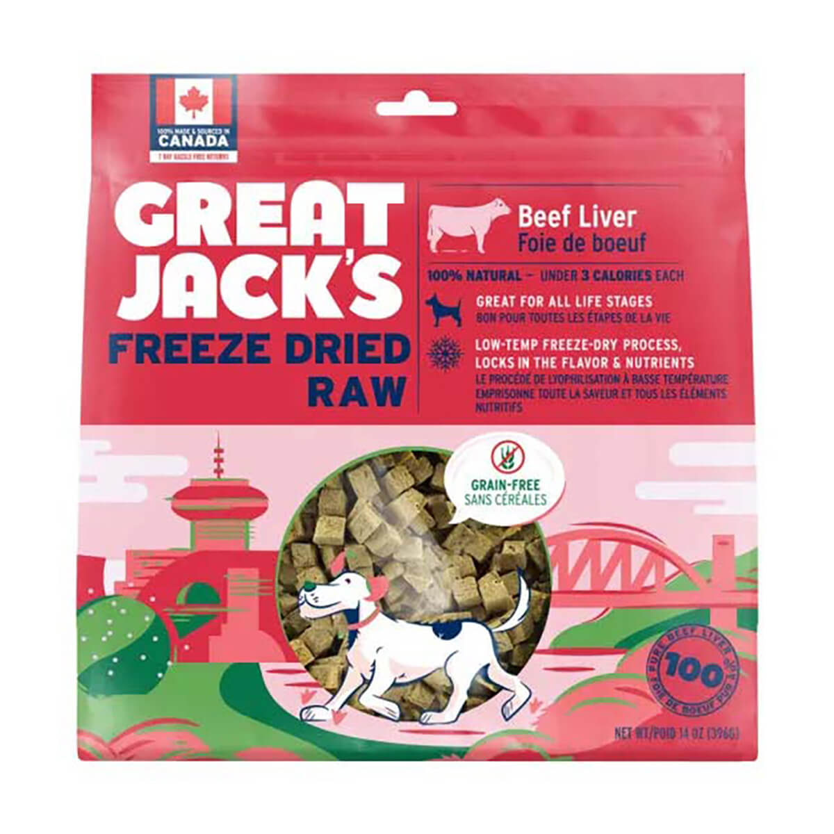 Great Jack's Freeze Dried Raw Treat Beef Liver - 28 g