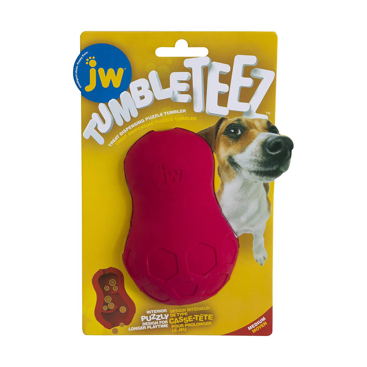 Tumble Teez Treat Toy M - Red