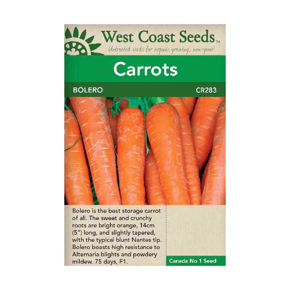 Bolero Carrots Seeds - approx. 270 seeds