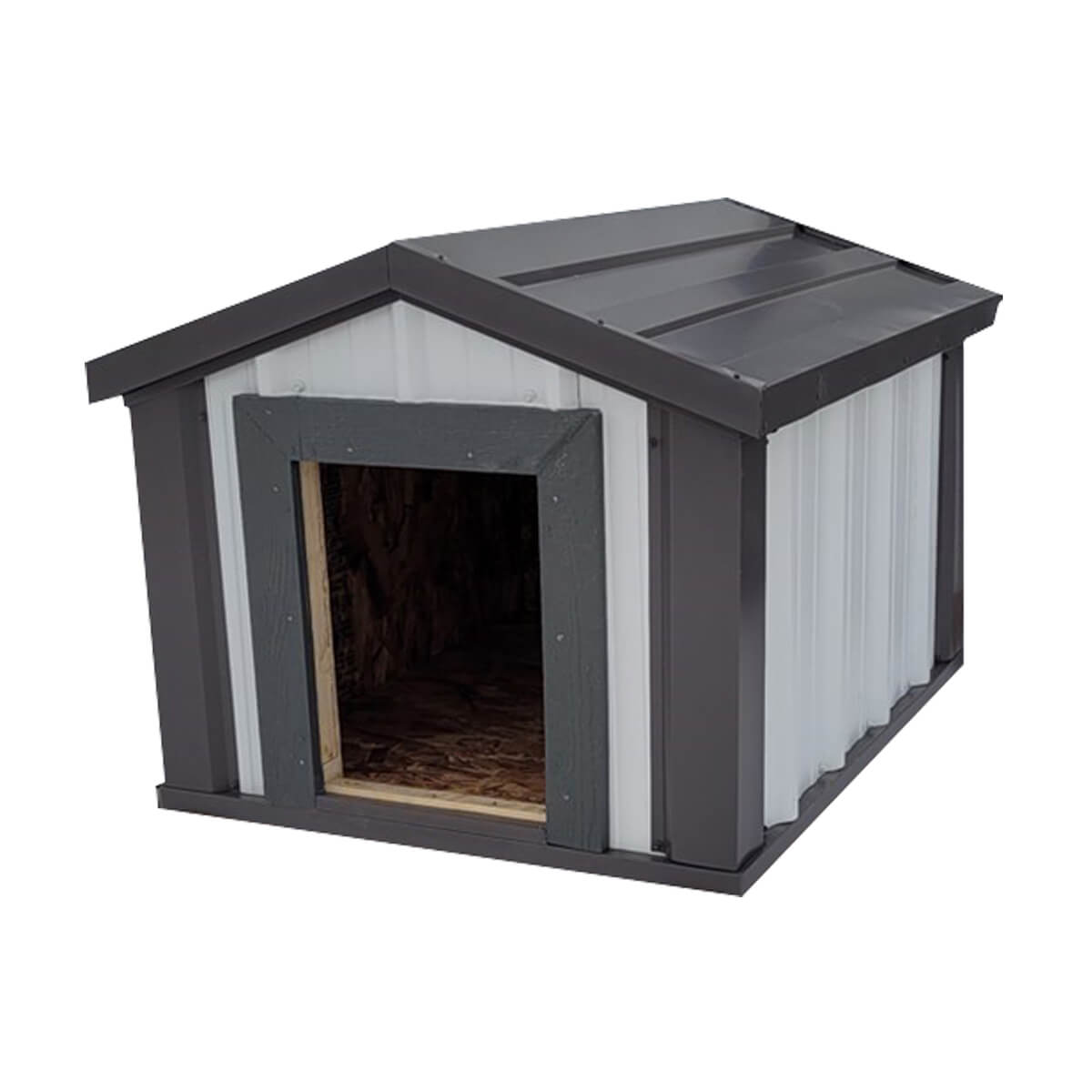 Insulated Metal Cladded Dog House - 3-ft x 4-ft