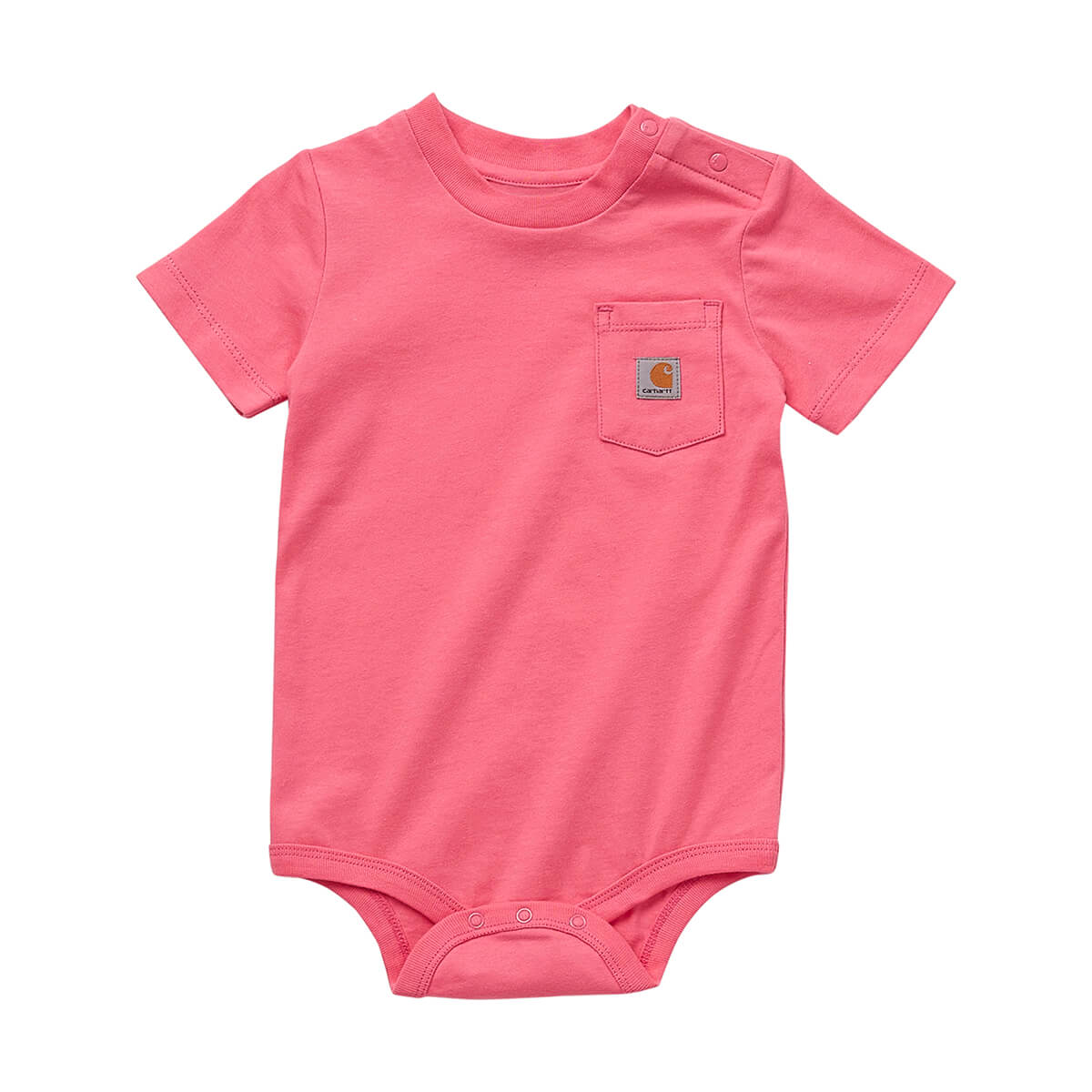 Carhartt Short-Sleeve Pocket Bodysuit - Pink Carhartt Short-Sleeve Pocket Bodysuit - Pink