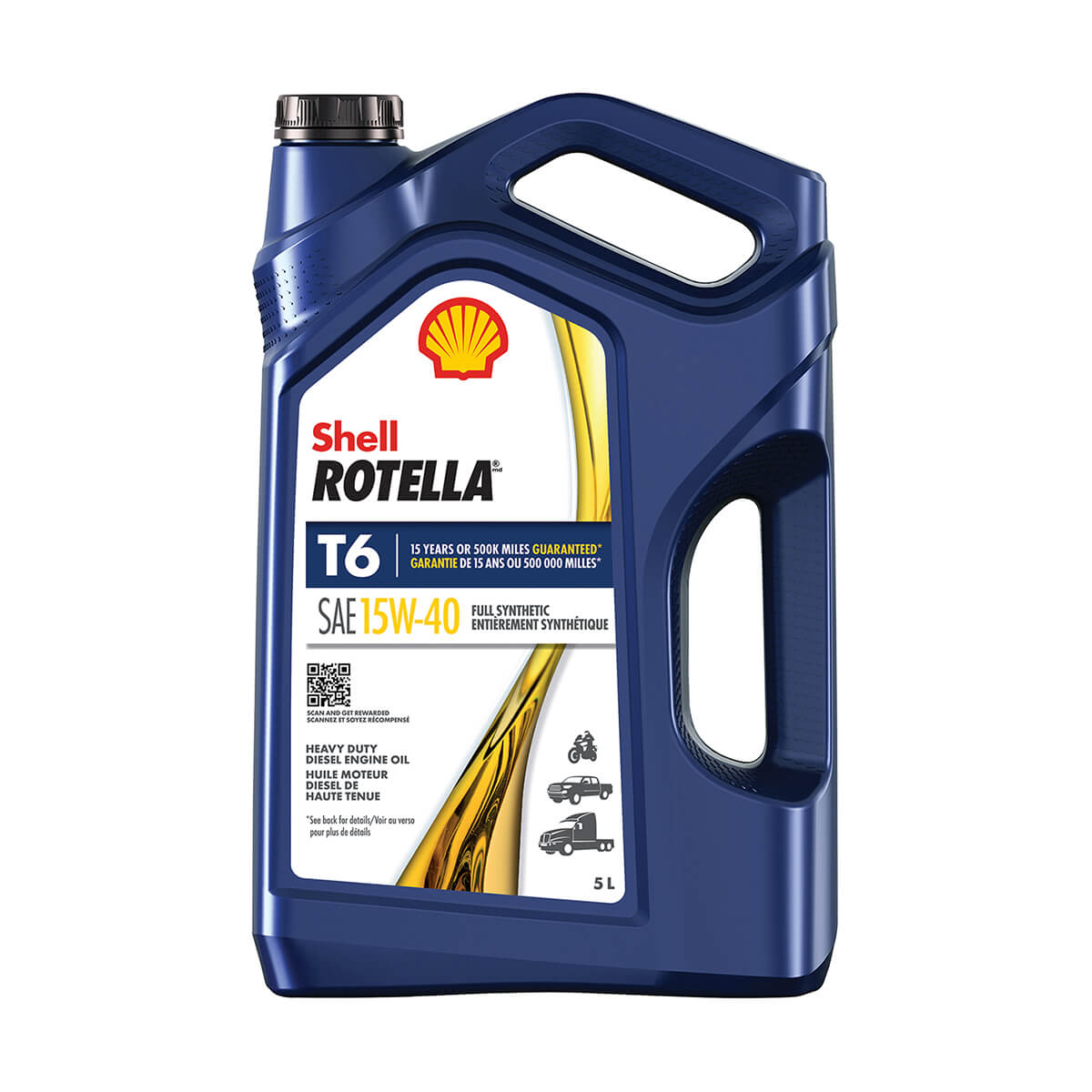 Shell Rotella® T6 15W-40 Full Synthetic - 5 L