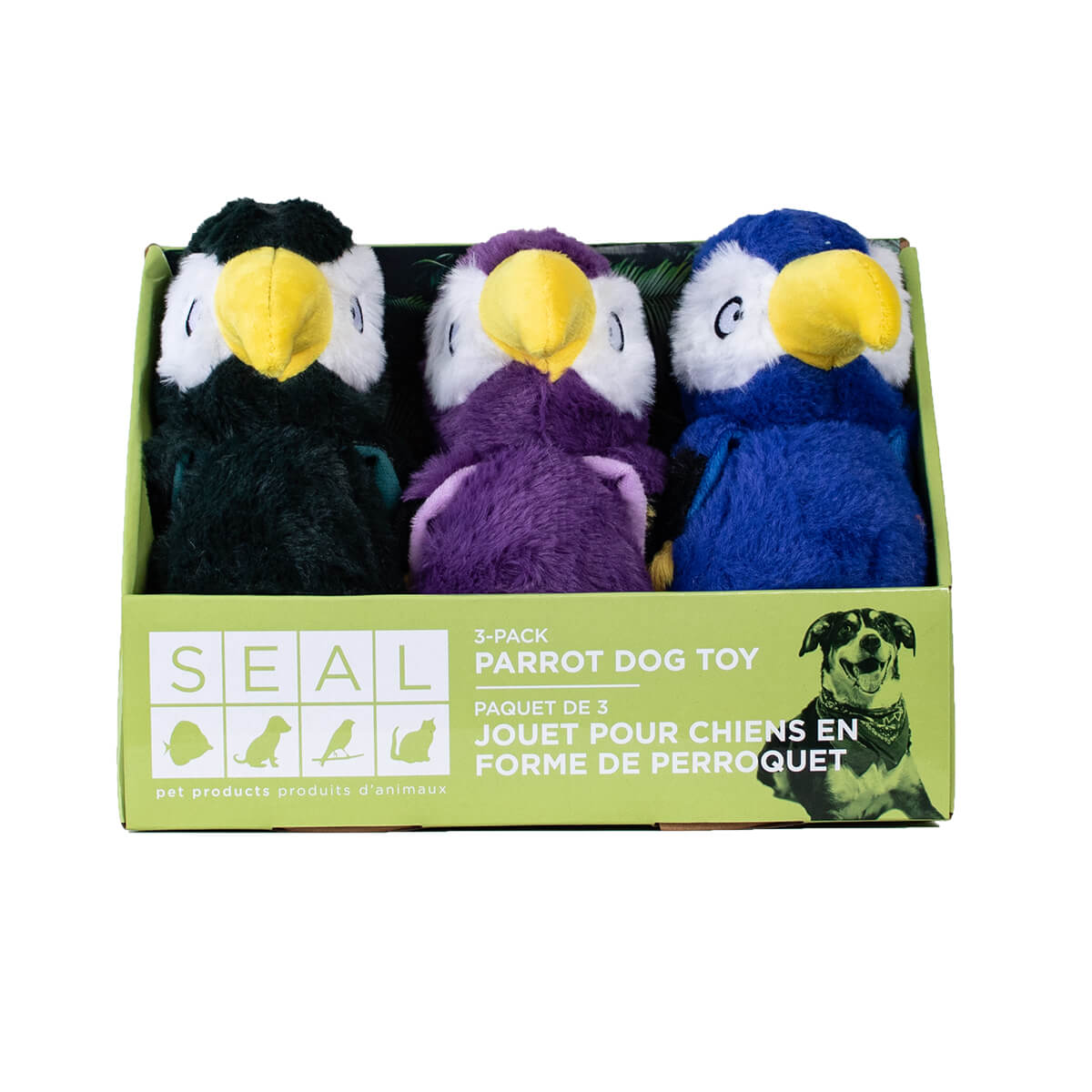 Parrot Dog Toy - 3 Pack