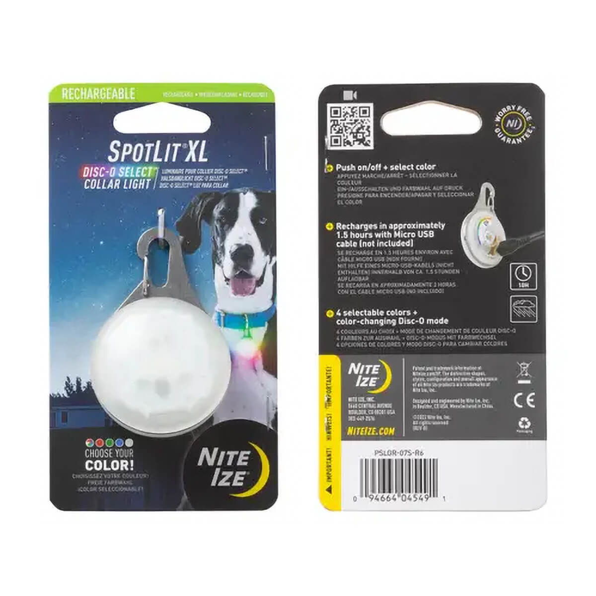 Spotlit® Xl Rechargeable Collar Light - Disc-O Select™