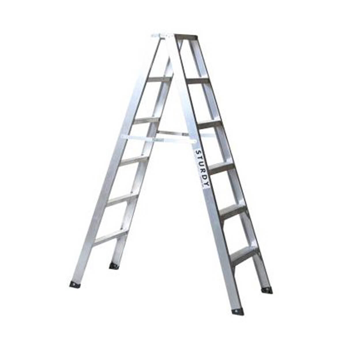 Aluminum Step Ladder - Double Sided - 4-ft