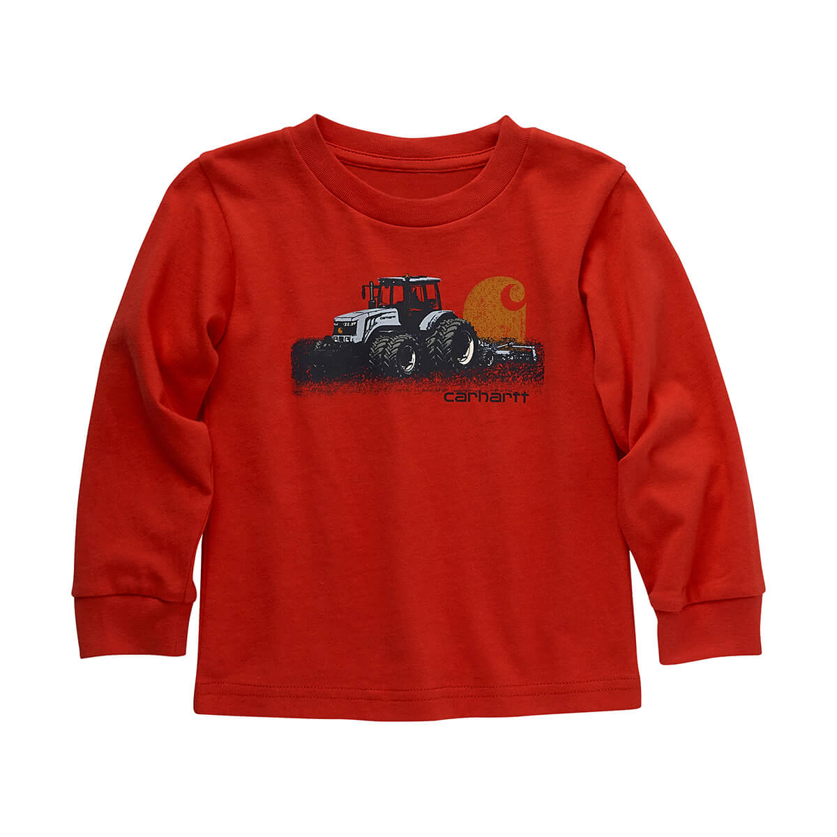 Carhartt Toddler's Long Sleeve Tractor T-Shirt - Bittersweet