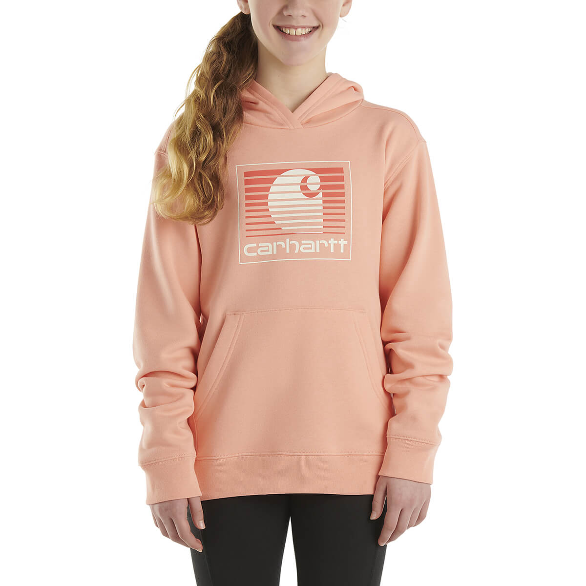 Carhartt Girl's Long Sleeve Graphic Sweatshirt CA9985 - Pink