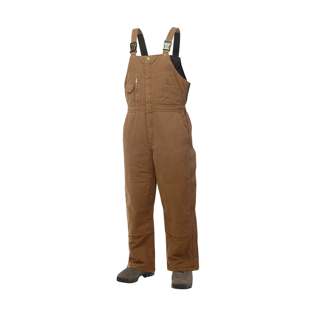 Work King Washed Duck Insulated Overall - Bark