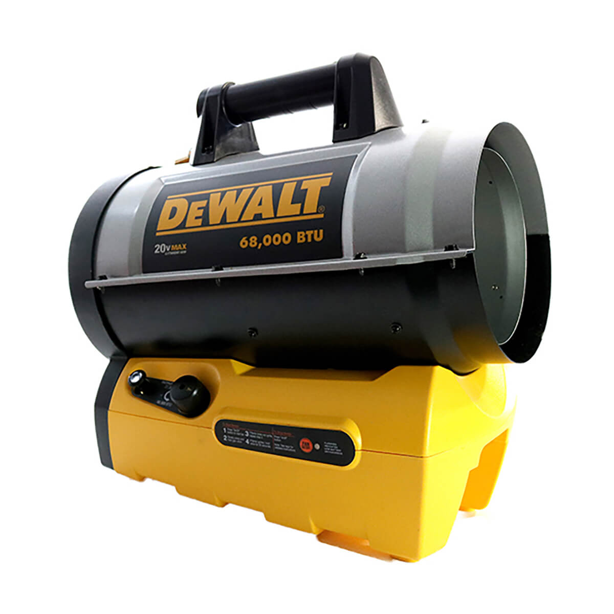 Dewalt Cordless Portable Forced Air Propane Heater - 68,000 BTUs
