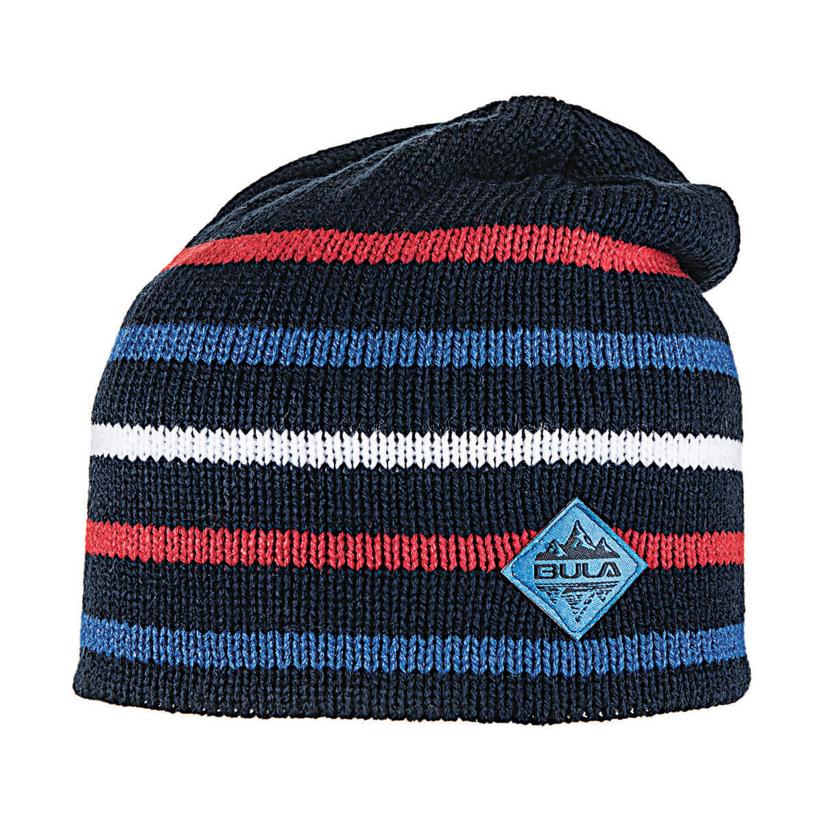 Kids Stripes Beanie - Navy