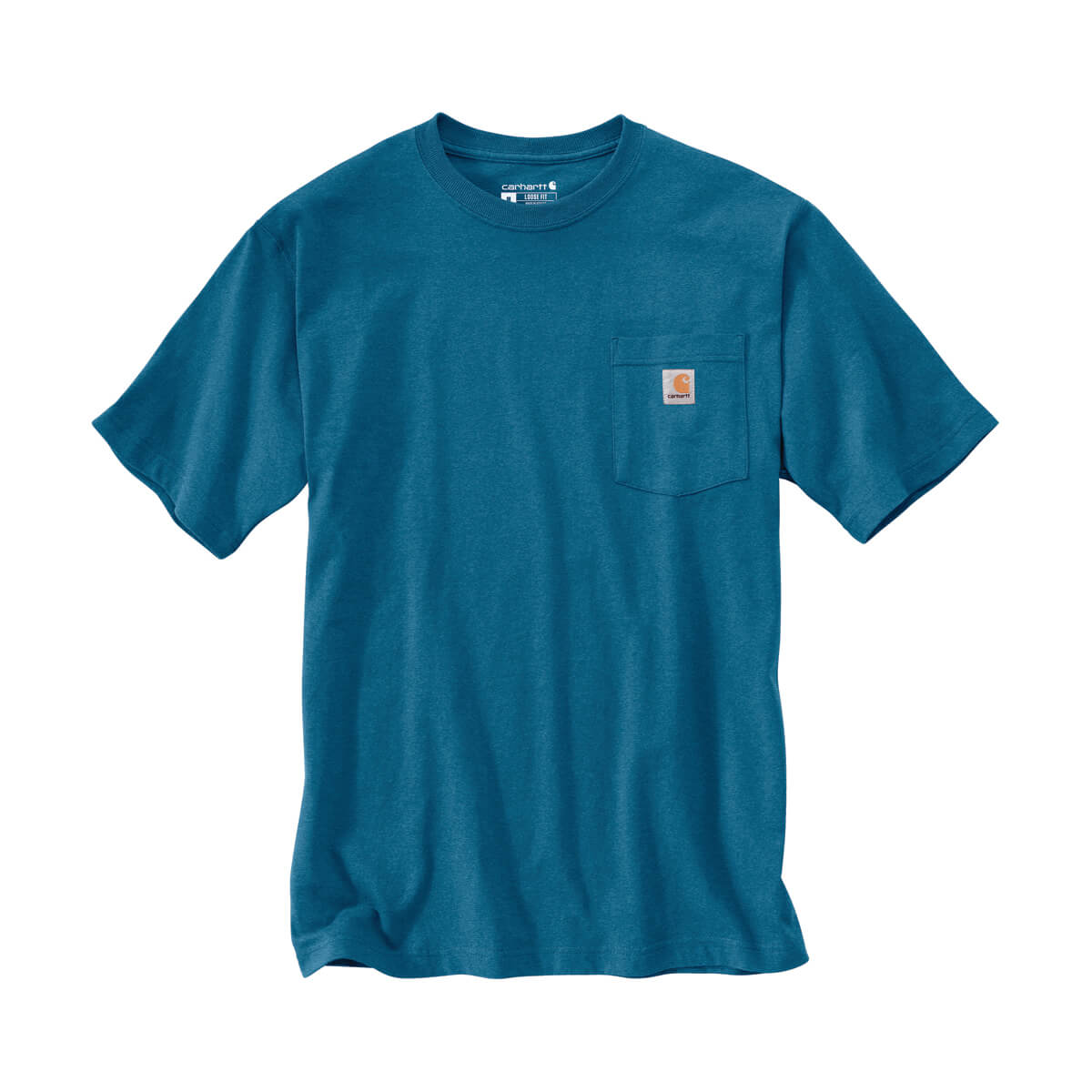 Carhartt Men's Loose Fit Heavyweight Short-Sleeve Pocket T-Shirt - Deep Lagoon Carhartt Men's Loose Fit Heavyweight Short-Sleeve Pocket T-Shirt - Deep Lagoon